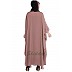 Designer Kaftan abaya with Handwork- Rose Golden